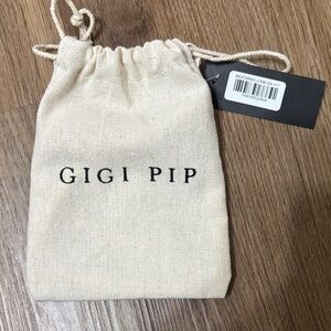 Gigi Pip beaded hat band in cream